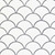 MSI - WHITE GLOSSY FISH SCALE MOSAIC *S/O*