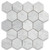 STILARTE BIANCO CARRARA 3" HEXAGON POLISHED