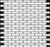 TH - CRISTALLO GLASS - WHITE GLOSS/MATTE BLEND BRICK MOSAIC