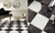 Unicom Starker Marmorea: Nero Marquinia 12x12 & Carrara 12x12