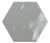 CERAMICA RIBESALBES HEX GREY 6.6 PC = 1 SQFT APROX  $5.68 PER SQFT 44.PCS/BOX