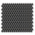 R Black Glossy Penny Round Mosaic Tile – 12x12 Wall & Floor