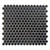 Black Glossy Penny Round Mosaic Tile – 12x12 Wall & Floor