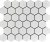 R White Matte 12×12 Hexagon Mosaic (2×2)
