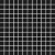 R Black Matte 1X1 Squares 12X12 Mosaic