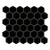 Retro Nero 2in. Hexagon 11in.x12in.x 0.24in. Matte Porcelain Floor and Wall Mesh-Mounted Mosaic Tile (0.96 sq. ft./Each)