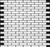 TH - CRISTALLO GLASS - WHITE GLOSS/MATTE BLEND BRICK MOSAIC