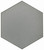R - FLOW - DARK GRAY 8X9 HEXAGON