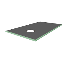HYDRO BLOK **LOW PROFILE** 36X72 PRE-SLOPED SHOWER PAN OFFSET DRAIN