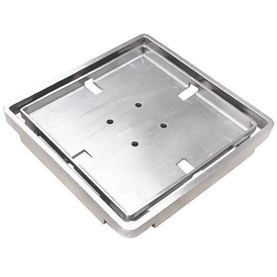 Wedi Fundo Tileable Drain Cover Plate Stainless Steel 3/8" - US1000047
