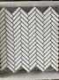 ARVEX WHITE THIN HERRINGBONE GLOSSY