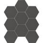 EMSER - SOURCE - BLACK 3" HEX UNGLAZED