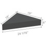 Wedi Corner Suspended Seat Shower Bench - 19" x 19" (US3000001)