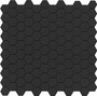 E - SOURCE - BLACK 1" HEX UNGLAZED