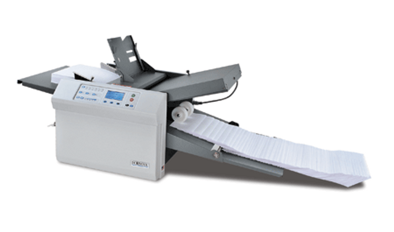 Formax FD 386 Automatic Desktop Paper Letter Folder Gray - Office Depot