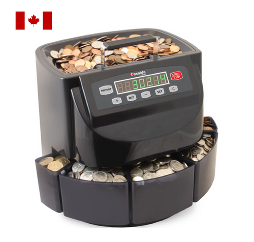 Cassida C200 CAD Canadian Coin Sorter and Wrapper