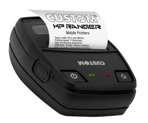 MP Ranger, 3" Rugged Mobile Printer, WIFI, BT, NFC, USB-C, 2600MAH, IOS, Windows, Android, includes belt clip 911MM010100P33