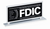 Counter-Style FDIC Signs with Aluminum Base