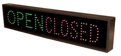 Signal-Tech Open-Closed Sign 6083 (TCL734GR-100) - Data Financial, Inc.