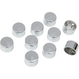 Drag Specialties Bolt Covers - 12 Point - 1/4" - Chrome - 10 Pack