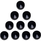 DRAG SPECIALTIES 2402-0157 Drag Specialties Bolt Covers - Hex - 3/4" - Black - 10 Pack