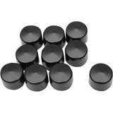 DRAG SPECIALTIES 2402-0152 Drag Specialties Bolt Covers - Hex - 7/16" - Black - 10 Pack