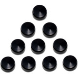 DRAG SPECIALTIES 2402-0160 Drag Specialties Bolt Covers - Hex - 9/16" - Black - 10 Pack