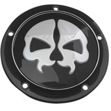 DRAG SPECIALTIES 1107-0547 Drag Specialties Split Skull Derby Cover - Black - 5-Hole