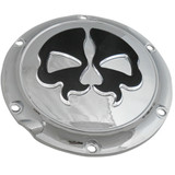 Drag Specialties Split Skull Derby Cover - Chrome