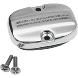 DRAG SPECIALTIES 1731-0190 Drag Specialties Reservoir Cover - Master Cylinder - Rear