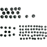 DRAG SPECIALTIES 2401-0701 Drag Specialties Bolt Covers - Black