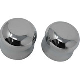 COVINGTONS C0007C Covingtons Axle Covers - Front - Smooth - Chrome - Pair - '08-'23 C0007-C