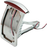 DRAG SPECIALTIES 0906-6041 Drag Specialties Side Mount Taillight/License Plate Mount - Curved Vertical - Half-Moon