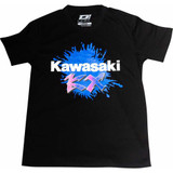 D'COR VISUALS 801273 D'Cor Visuals Kawasaki Factory T-Shirt - Black - Large 80-127-3