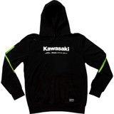 D'COR VISUALS 852063 D'Cor Visuals Kawasaki Race Sweatshirt - Black - Large 85-206-3