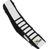 D'COR VISUALS 3050148 D'Cor Visuals Seat Cover - Black/White W/ Black Ribs - Yz '22-'24 30-50-148