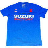 D'COR VISUALS 801285 D'Cor Visuals Suzuki Factory T-Shirt - Blue - 2Xl 80-128-5