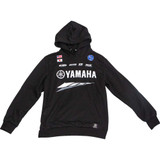 D'COR VISUALS 852124 D'Cor Visuals Yamaha Factory Sweatshirt - Black - Xl 85-212-4