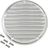 JOKER MACHINE 069653 Derby Cover - 5 Hole - Finned - Chrome - M8 Softail 06-965-3