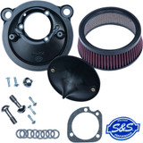 S&S Cycle Super Stock Stealth Air Cleaner Kit - Black 170-0302E