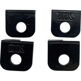 DK CUSTOM PRODUCTS DKM8SFTFPA Dk Custom Products Footpeg Adapter - Front/Back - Black Dk-M8-Sft-Fpa
