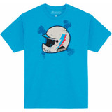 ICON 3030-24360 Domain Bonez T-Shirt - Turquoise - 3Xl
