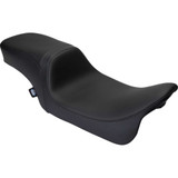 DRAG SPECIALTIES 0801-1495 Drag Specialties Predator 2-Up Seat - Solar Leather - Black - Smooth - W/O Backrest - Flh '08-'23