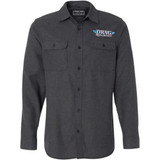 Throttle Threads Drag Specialties Flannel Shirt - Charcoal - Small Drg24S82Chsr