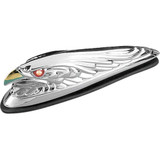 DRAG SPECIALTIES DS-287555 Drag Specialties Eagle Head With Lights - Red Eyes - Small - Chrome