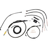 La Choppers Handlebar Cable/Brake Line Kit - Quick Connect - Complete - 15" - 17" Handlebars - Midnight La-8157Kt2-16M La Choppers Handlebar Cable/Brake Line Kit - Quick Connect - Complete - 15" - 17" Handlebars - Midnight La-8157Kt2-16M