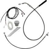 FAT BAGGERS INC. 119012 Ez Installation Kit - +4" - Flht, Flhx - Braided 119012