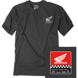 FACTORY EFFEX 2787304 Factory Effex Honda Starting Line T-Shirt - Heather Charcoal - Large 27-87304