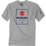 Factory Effex Suzuki Victory T-Shirt - Heather Gray - Large 26-87404