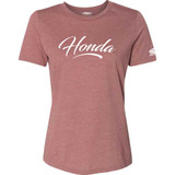 FACTORY EFFEX 2787342 Factory Effex Women'S Honda Script T-Shirt - Heather Mauve - Medium 27-87342